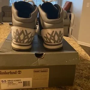 Timberland | Shoes | White Timberlands With Gray And Black  display picture 3